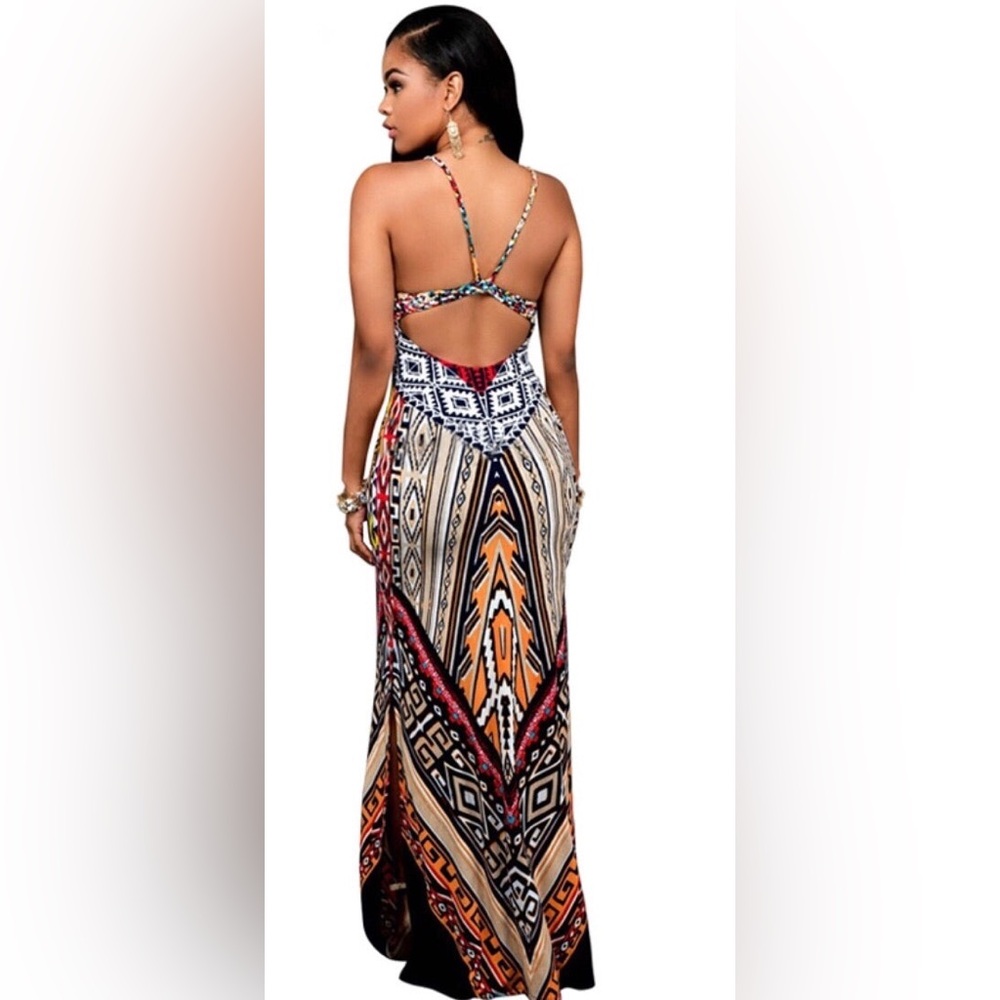 Fashion Nova South of the Border Maxi Dress - Picture 2 of 6
